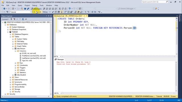 SQL-13A: Ràng buộc FOREIGN KEY trong SQL Server смотреть онлайн