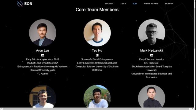 Обзор проекта EON ( Команда и партнеры ) смотреть онлайн