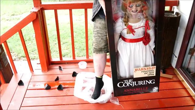 Unboxing my Annabelle doll replica from Trick Or Treat Studios! смотреть онлайн