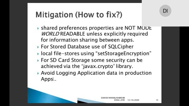 Android Vulnerabilities Assessment смотреть онлайн