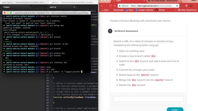 git branching exercise смотреть онлайн