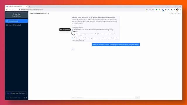 ChatPDF: Use this AI Tool to Chat with any PDF documents смотреть онлайн