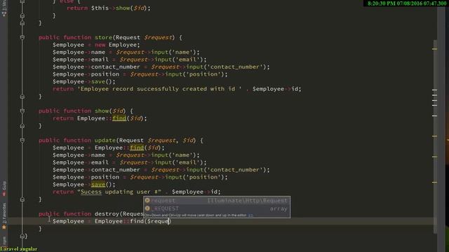 Laravel Angular Tutorial part (1) смотреть онлайн