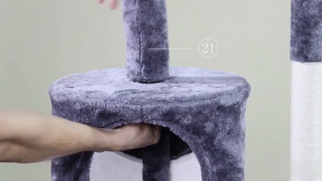 79’’H Large Cat Tree w/2 Condos, Basket, Ramp | Topeakmart смотреть онлайн