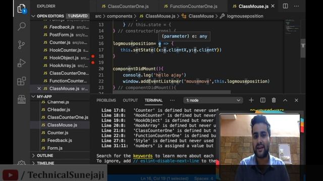 ReactJS Tutorial 39 - Hooks - Retrieve the position (X,Y) of browser ? ? смотреть онлайн