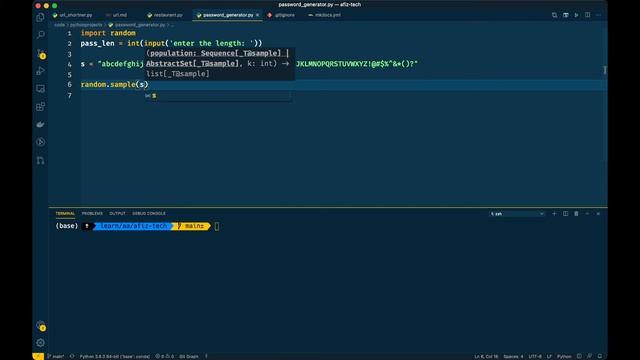 Python Projects - 5: Random Password Generator смотреть онлайн