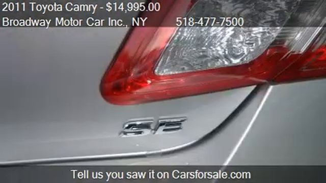 2011 Toyota Camry SE 6-Spd AT - for sale in Rensselaer, NY 1 смотреть онлайн