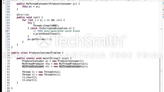 Producer Consumer Problem in Java смотреть онлайн