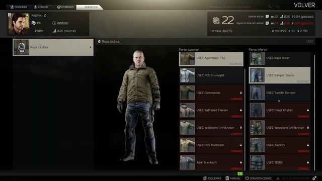 Como cambiar Ropa de nuestro PMC Tarkov GAMEPLAY shooter смотреть онлайн