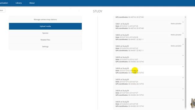 Обработка данных с фотоловушек в программе Camelot
