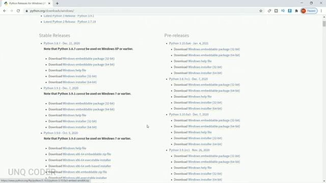 How to install python on Desktop | python 3.9 | telugu | unq coder смотреть онлайн