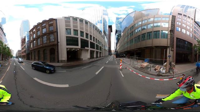 VR 360° [5K] [4K] Spazierfahrt Durch Frankfurt 16. Mai 2021 [Insta360 One X2]