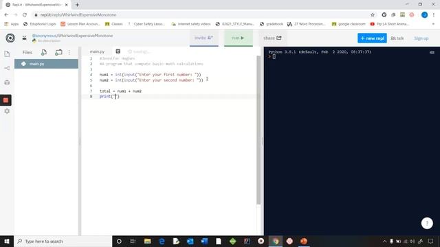 Computing basic math problems with python смотреть онлайн