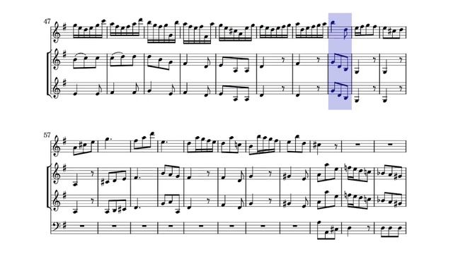 🎼 G. B. PERGOLESI - Flute Concerto III. Allegro spiritoso (Accompaniment) - (Sheet Music Scrolling) смотреть онлайн