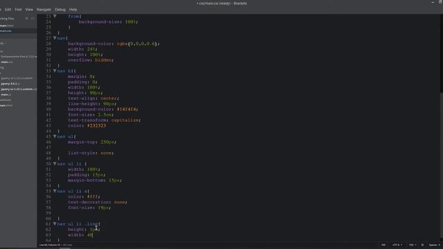 How create sidebar menu only using HTML & CSS смотреть онлайн