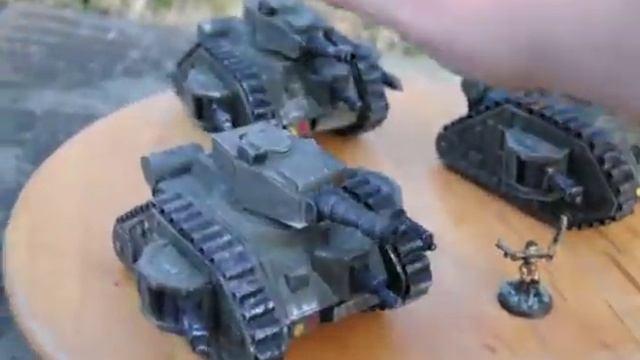 Wh40k 3. Leman Russ Tanks A, Scratch built смотреть онлайн