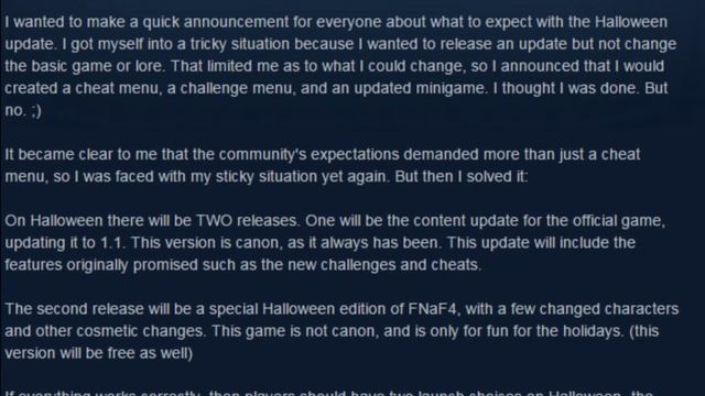 СЕКРЕТЫ Five Nights At Freddy's 4 - ДВА ОБНОВЛЕНИЯ смотреть онлайн