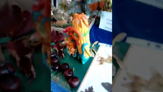 Школьная выставка ко Дню Казачества 2017!Моя аппликация из соломы! смотреть онлайн