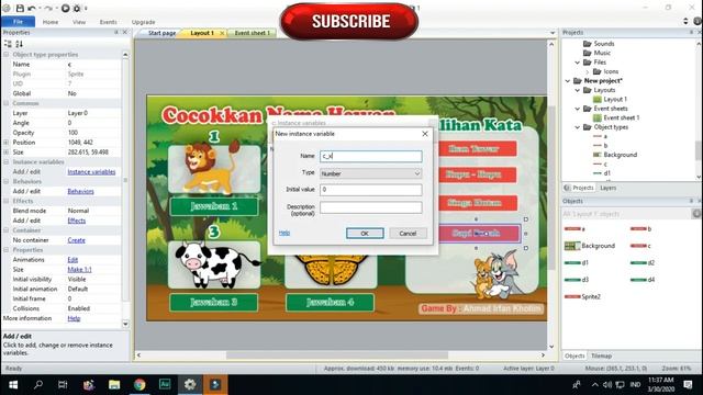 TUTORIAL MEMBUAT GAME SEDERHANA DRAG & DROP MENGUNAKAN CONSTRUCT 2 смотреть онлайн