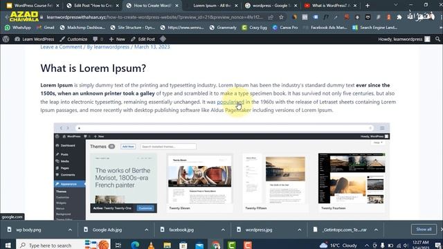 CreatioingPages, Posts, Categories, sidebars Menus | FREE Wordpress Course | Azadchaiwala | Class 0 смотреть онлайн