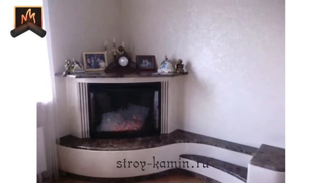 Электрический угловой камин Лас-Вегас в квартире: проектирование, изготовление, установка под ключ смотреть онлайн