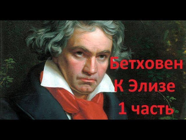 Бетховен - К Элизе. 1 часть. Видеоразбор на фортепиано смотреть онлайн