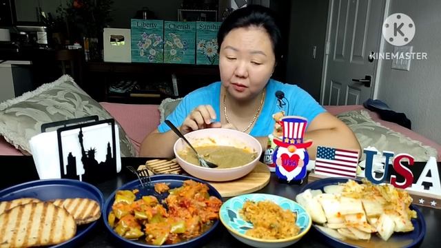 МУКБАНГ Турецкий Суп из МЕРЖЕМЕК Чорбаси! Острый Перец с МЯСОМ, Тушёная Капуста, Чимчи По КОРЕЙСКИ!