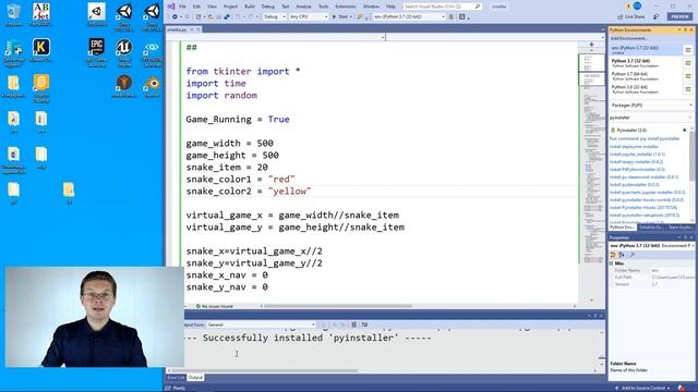Уроки Python / Как в Visual Studio из Python создать exe файл смотреть онлайн