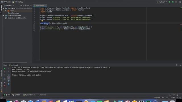 Modern Cryptography - Hashing with MD5 - Cryptography with Python смотреть онлайн