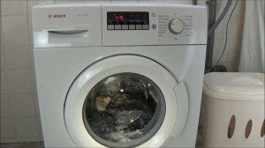 BOSCH WAB28220 washing machine, allergy plus wash 20 degrees program test example movie. 279