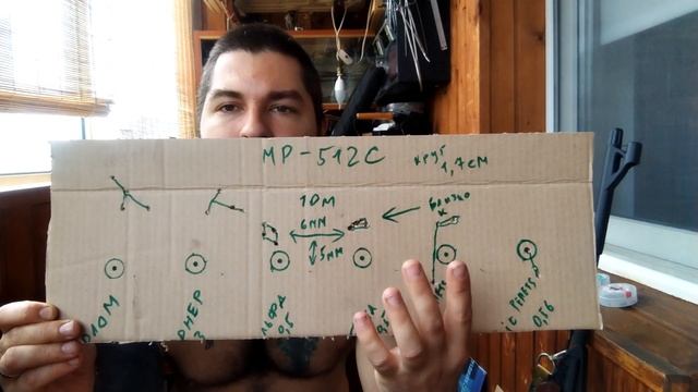 Кучность Мр-512С на 10 15 20 метров