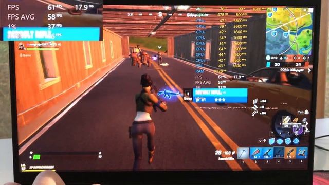 Fortnite 1080p Benchmark - Ryzen 7 4700U + AMD Radeon Graphics (Vega 7) - Lenovo IdeaPad 5 14" смотреть онлайн