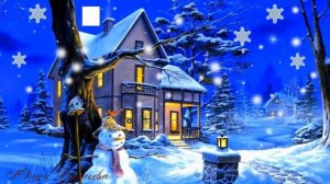 Снежинки спускаются с неба