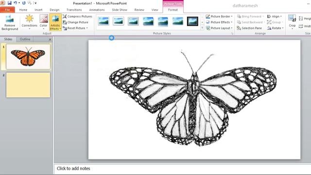 How to Turn Image Into Pencil Sketch In PowerPoint смотреть онлайн