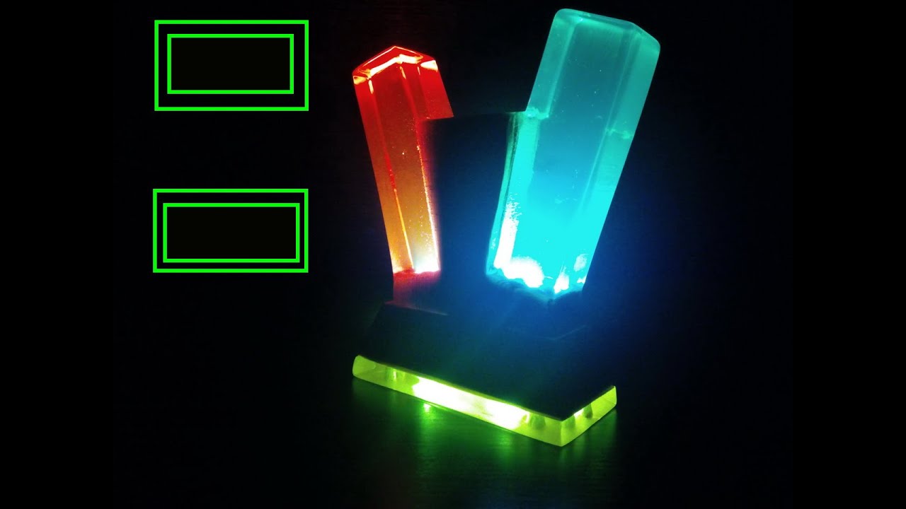 Ночной светильник двухцветный из эпоксидной смолы.mp4 смотреть онлайн