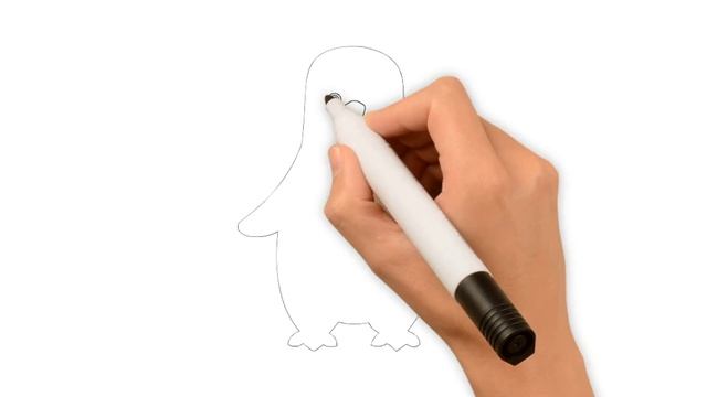 Easy drawings Bolalar uchun pingvin chizish Нарисовать пингвина для детей Draw a penguin for kids смотреть онлайн