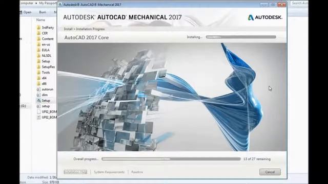 Autocad Mechanical 2017 installation part 1 of 2 смотреть онлайн