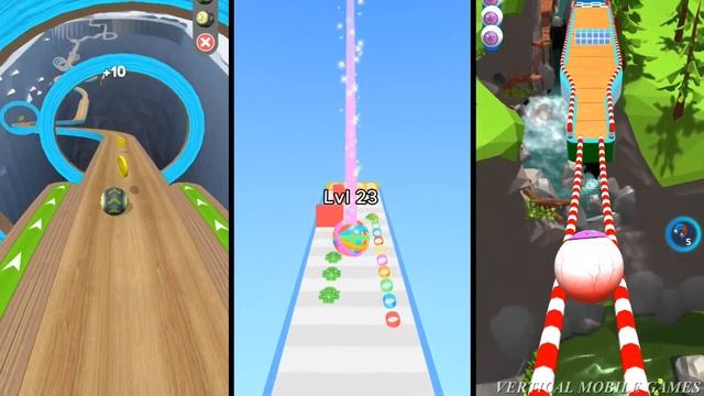 Going Balls Vs Rubber Ball Run Vs Sky Rolling Balls - Colorful Ball Games