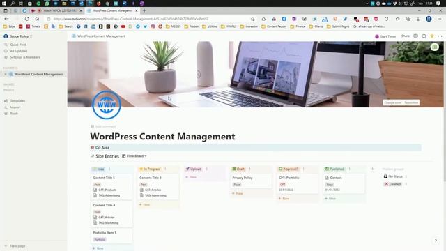 WordPress Content Management - Notion Template ($12) смотреть онлайн