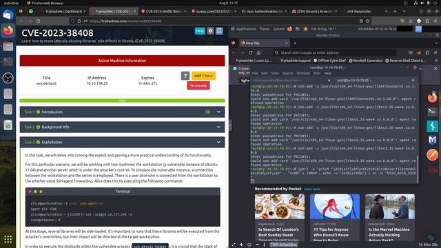 CVE-2023-38408 TryHackme смотреть онлайн