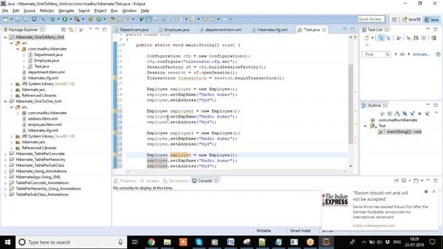 Hibernate - OneToMany & ManyToOne RelationShip смотреть онлайн
