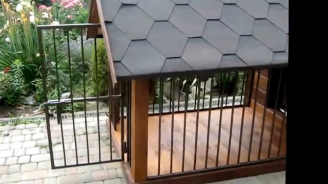 Додж | Будка для собаки с минивольером | Собачья будка с выгулом смотреть онлайн