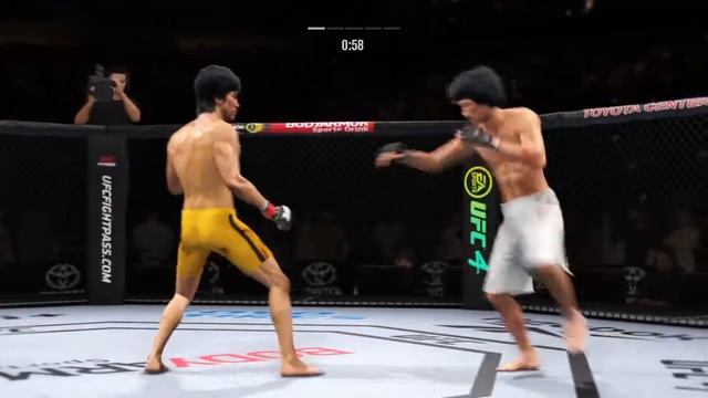 BRUCE LEE vs. YOUKOU GUSHI KEN (具志堅用高|カンムリワシのサウスポー)EA sports UFC4 смотреть онлайн