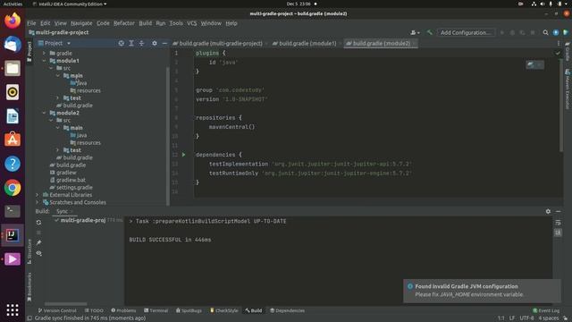 Multi Module Gradle Project In IntelliJ Idea - Basic Calculator