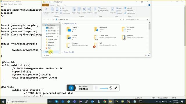 Introduction to Applet in Java Hindi Part - 2 ||Core Java || " GUI [AWT & SWING ]" || Java Swing GU смотреть онлайн