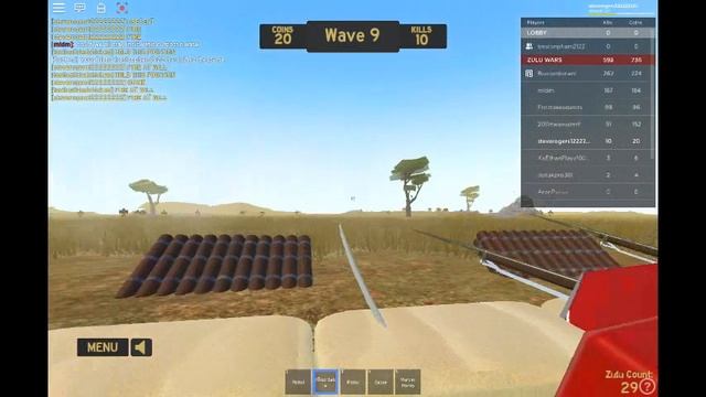 Zulu Wars Roblox officer gamplay смотреть онлайн