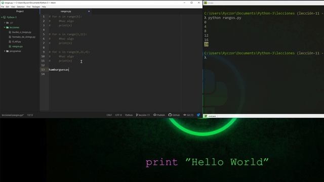 Python 3 Tutorial para Principiantes #11 - Rangos смотреть онлайн