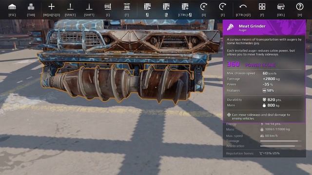 Crossout Rocket Grinder Garage Inspection смотреть онлайн