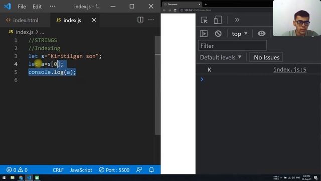 Java Script, 6-dars, String bilan ishlash, String Operations, IT Dasturlash смотреть онлайн
