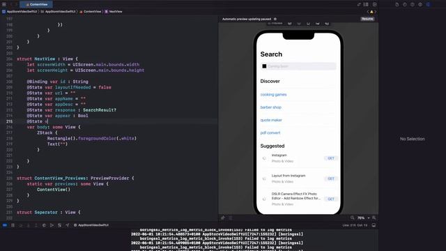 SwiftUI - App Store REST API JSON - UI Design Tutorial - Xcode 13 - Quartz смотреть онлайн